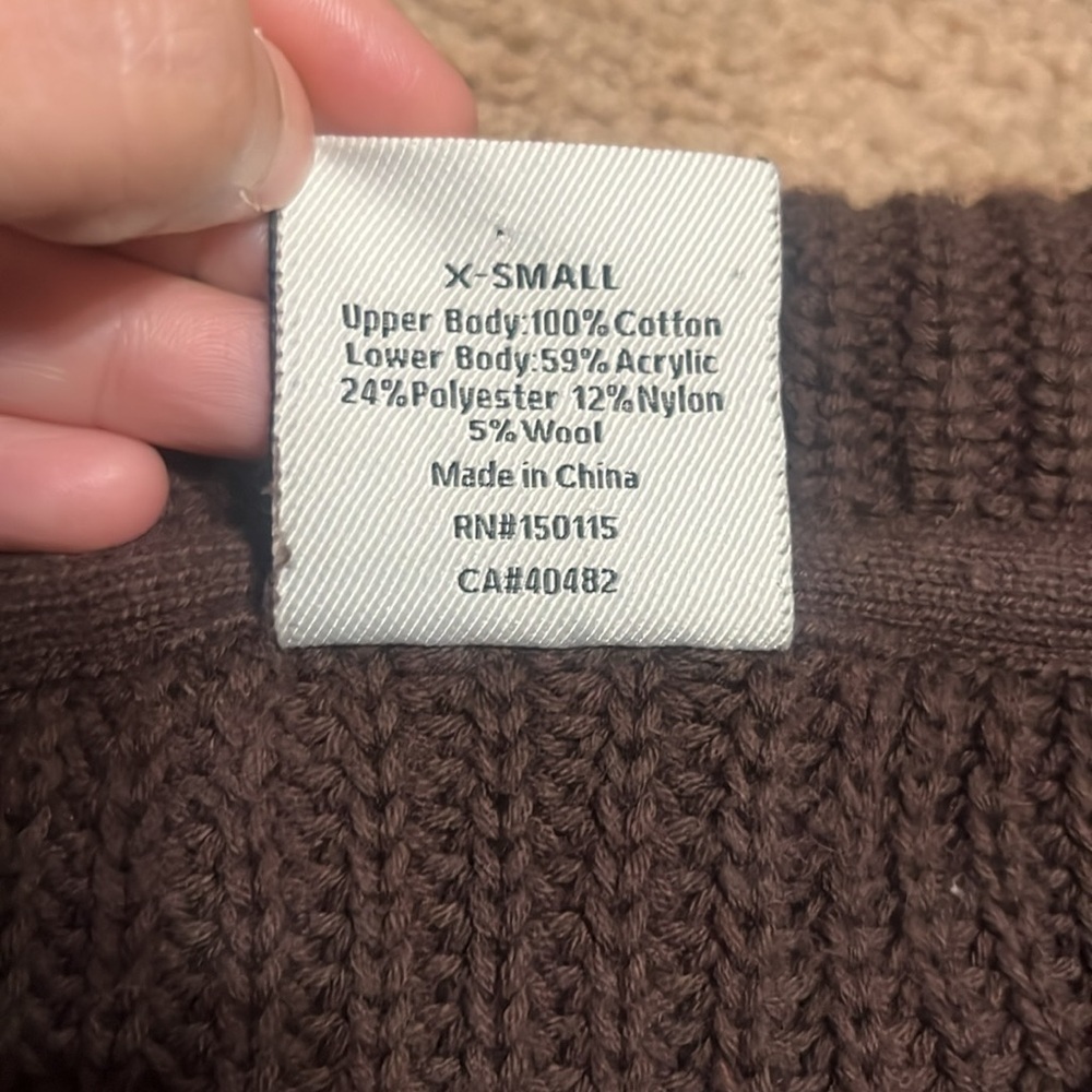 Varley Willard Half Zip True Knit Sweater‎ Coffee Bean Brown XS - Picture 9 of 11